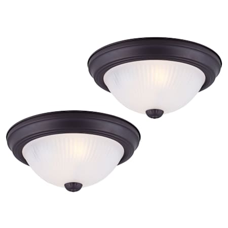 Canarm 1 Light 11" Wide Flush Mount Ceiling Fixture - Pack of 2 Oil Rubbed Bronze