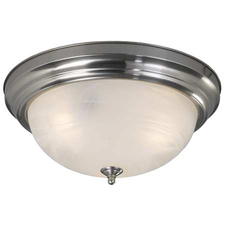 Canarm 3 Light 15" Wide Flush Mount Ceiling Fixture Brushed Nickel