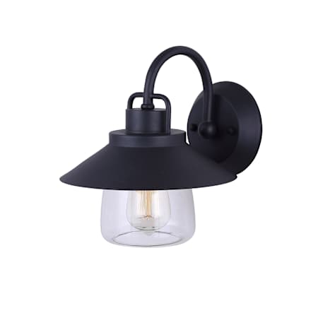Canarm Colorado Single Light 10-1/2" High Outdoor Wall Sconce Black