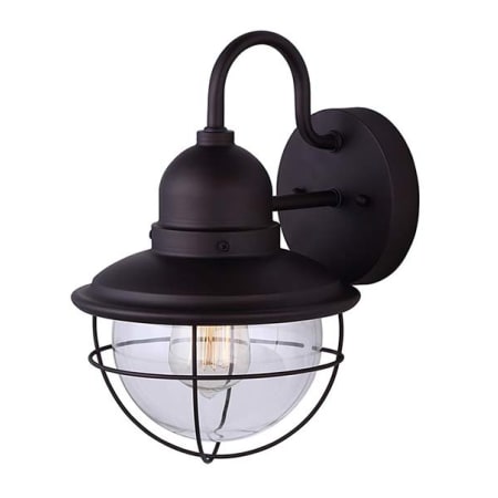Canarm Lohan Single Light 12-19/32" High Outdoor Wall Sconce Black