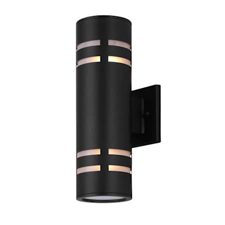 Canarm Tay 2 Light 13" Tall Outdoor Wall Sconce Black