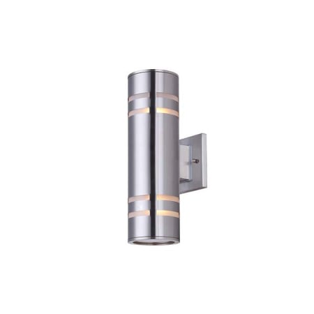 Canarm Tay 2 Light 13" High Outdoor Wall Sconce Brushed Nickel