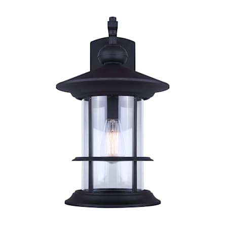 Canarm Treehouse Single Light 19" High Outdoor Wall Sconce Black