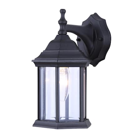 Canarm Single Light 12" High Outdoor Wall Sconce Black
