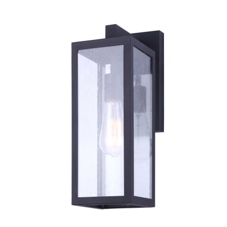 Canarm Newport 15" Tall Outdoor Wall Sconce Black