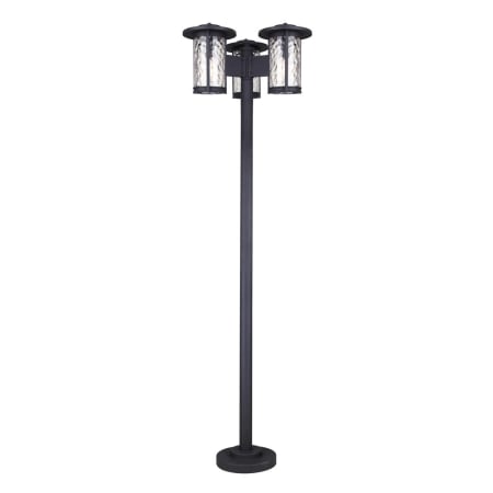 Canarm Leon 3 Light 84" Tall LED Post Light Black