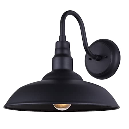 Canarm Valec 13" Tall Outdoor Wall Sconce Sand Black
