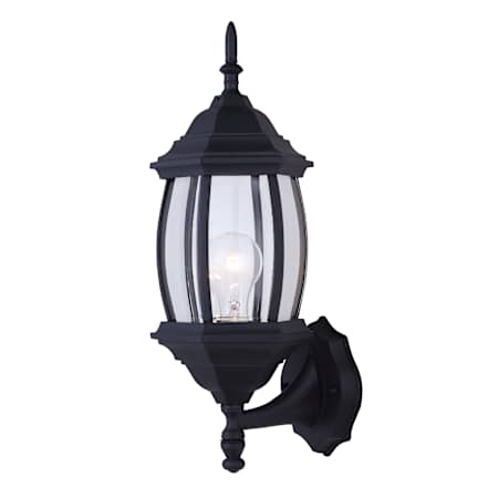 Canarm Single Light 17" High Outdoor Wall Sconce Black
