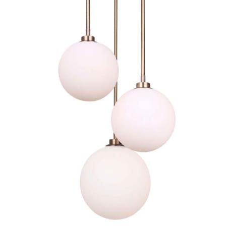 Canarm Simone 3 Light 15" Wide Multi Light Pendant Gold