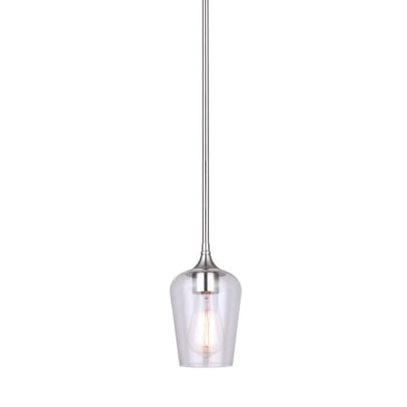 Canarm Conall 5" Wide Mini Pendant Brushed Nickel