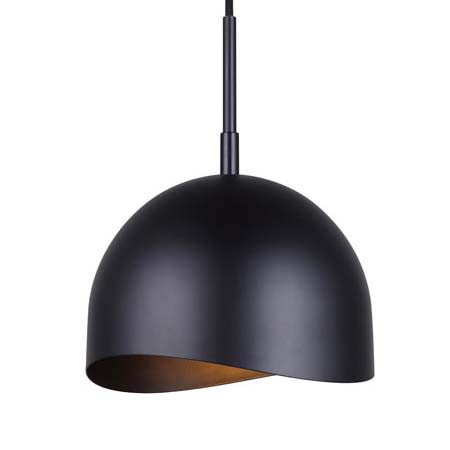 Canarm Henlee 9" Wide Mini Pendant Black