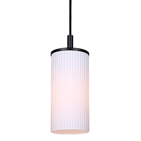 Canarm KINSLEA 5" Wide Mini Pendant Matte Black