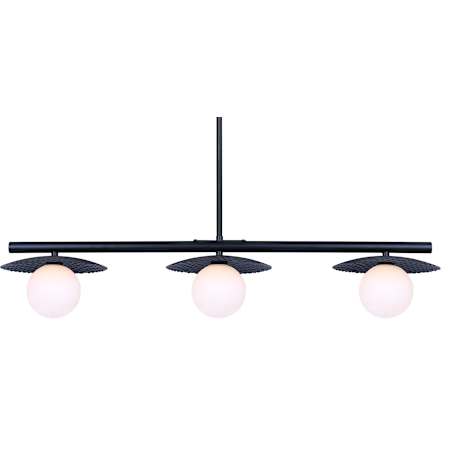 Canarm Mierka 3 Light 33" Wide Linear Pendant Black