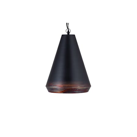 Canarm Soma 14" Wide Pendant Black and Copper