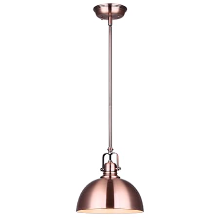 Canarm Polo Single Light 9" Wide Mini Pendant Bronze