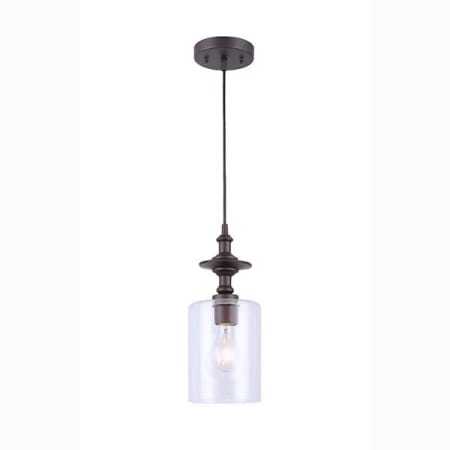 Canarm York Single Light 5-1/2" Wide Mini Pendant Oil Rubbed Bronze