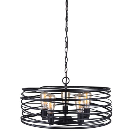 Canarm Ryland 5 Light 22" Wide Abstract Multi Light Pendant Black
