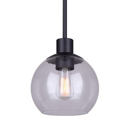 Canarm Landry 7" Wide Mini Pendant Black