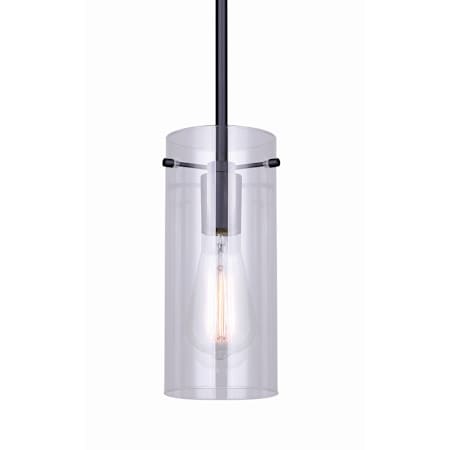 Canarm Joni 5" Wide Mini Pendant Black