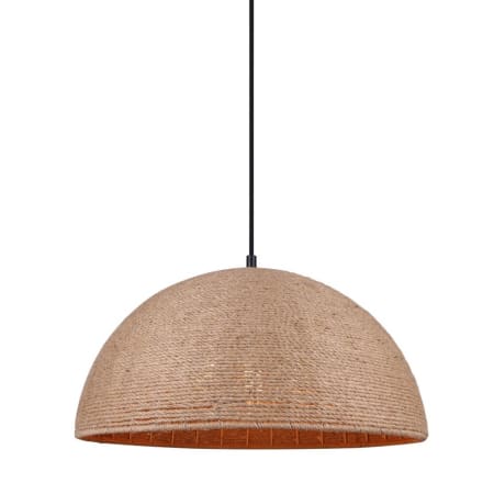 Canarm Aubrie 3 Light 20" Wide Pendant Matte Black / Rope