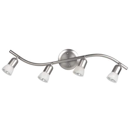 Canarm James 4 Light 27" Wide Fixed Rail - Ceiling or Wall Mount Brushed Pewter