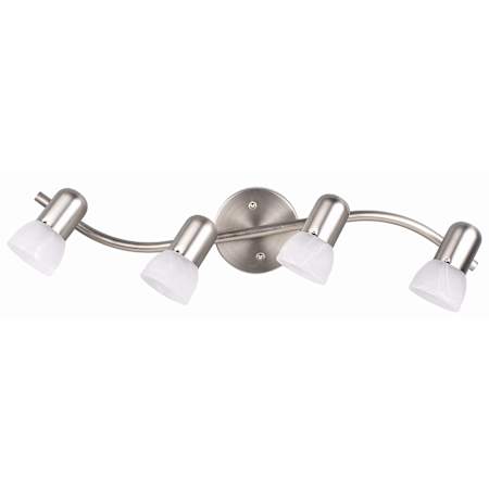 Canarm Jasper 4 Light 27" Wide Fixed Rail - Ceiling or Wall Mount Brushed Pewter