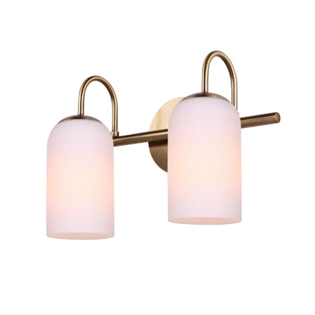 Canarm Novalee 2 Light 15" Wide Vanity Light Gold