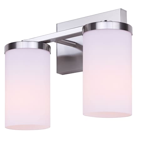 Canarm Britton 2 Light 13" Wide Vanity Light Brushed Nickel
