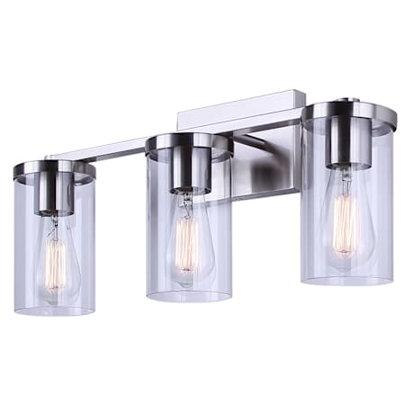 Canarm Britton 3 Light 21" Wide Vanity Light Brushed Nickel