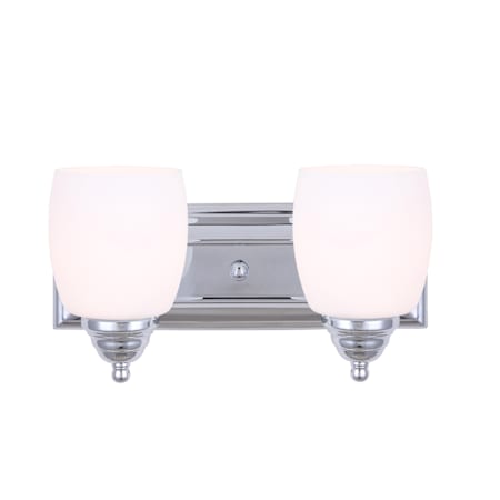 Canarm Griffin 2 Light 14" Wide Bathroom Vanity Light Chrome