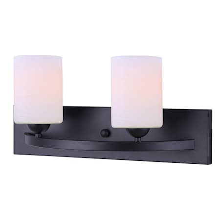 Canarm Hampton 2 Light 18" Wide Vanity Light Black