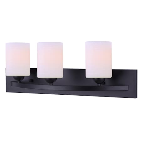 Canarm Hampton 3 Light 24" Wide Vanity Light Black