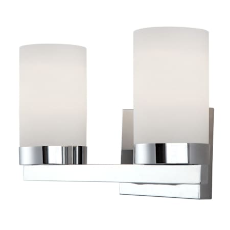 Canarm Milo 2 Light 14" Wide Bathroom Vanity Light Chrome