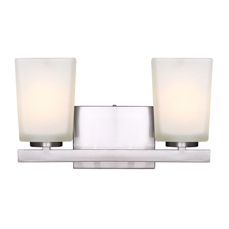 Canarm Hartley 2 Light 14" Wide Bathroom Vanity Light Brushed Nickel