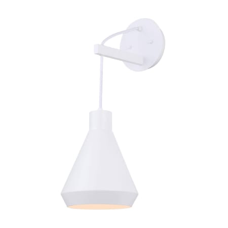 Canarm Byck 18" Tall Wall Sconce Matte White