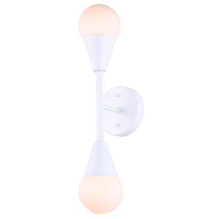 Canarm Arlowe 2 Light 19" Tall Wall Sconce White