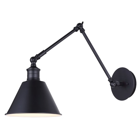 Canarm Morocco Single Light 12-1/2" High Wall Sconce with Swing Arm Black