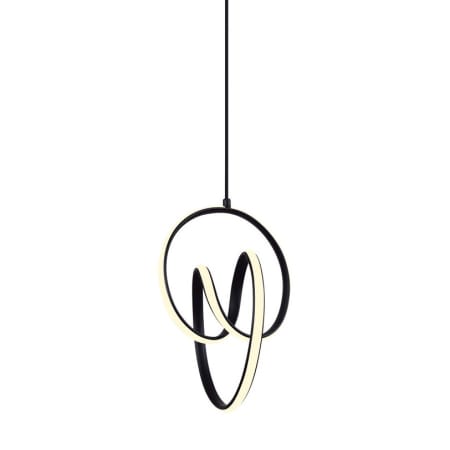 Canarm Jase 11" Wide LED Abstract Pendant Matte Black