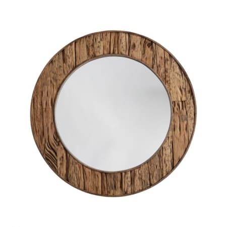 Capital Lighting 23-1/4" Decorative Round Mirror Reclaimed Railroad Ties