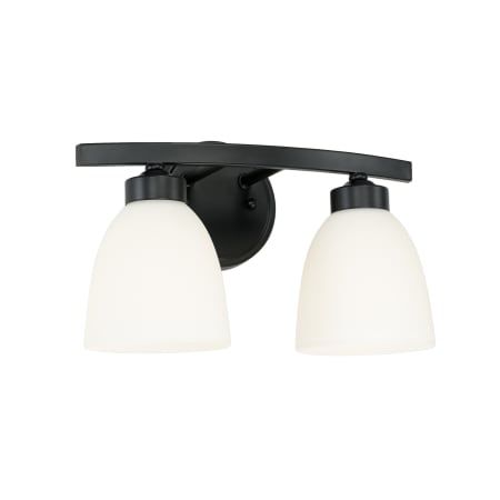 Capital Lighting Jameson 2 Light 13" Wide Bathroom Vanity Light Matte Black