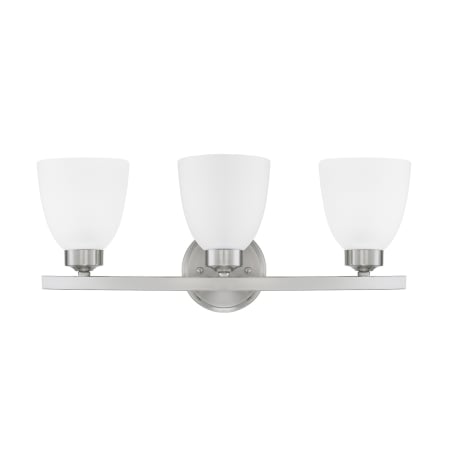 Capital Lighting Jameson 3 Light 21" Wide Bathroom Vanity Light Brushed Nickel