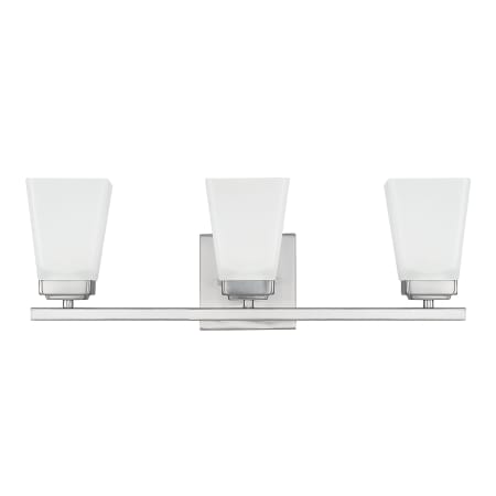 Capital Lighting Baxley 3 Light 22" Wide Bathroom Vanity Light Brushed Nickel