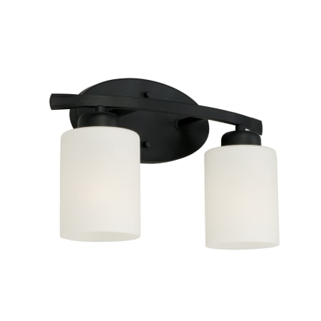 Capital Lighting Dixon 2 Light 13" Wide Bathroom Vanity Light Matte Black