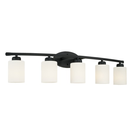 Capital Lighting Dixon 5 Light 37" Wide Bathroom Vanity Light Matte Black
