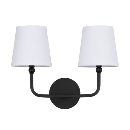 Capital Lighting Dawson 2 Light 16" Wide Bathroom Vanity Light Matte Black