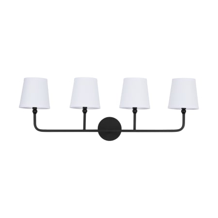 Capital Lighting Dawson 4 Light 35" Wide Bathroom Vanity Light Matte Black