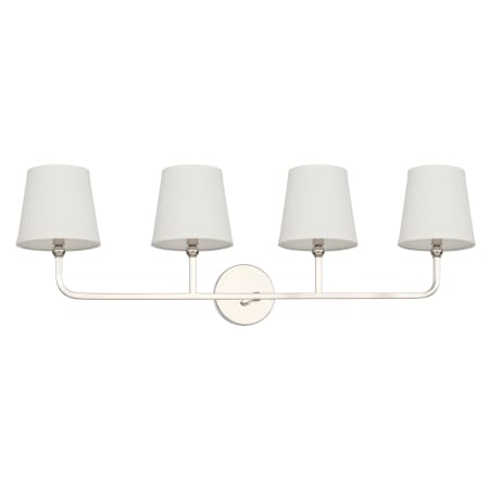 Capital Lighting Dawson 4 Light 35" Wide Bathroom Vanity Light Polished Nickel
