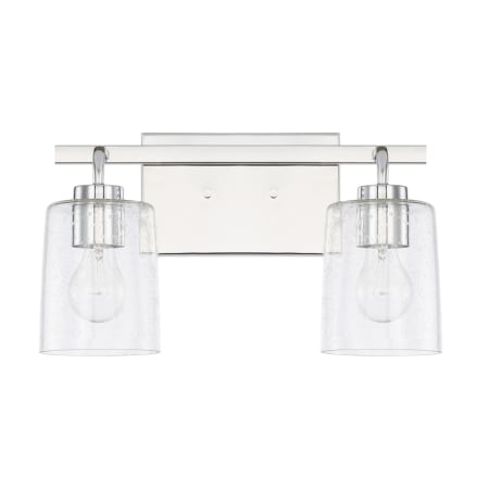 Capital Lighting Greyson 2 Light 15" Wide Bathroom Vanity Light Chrome