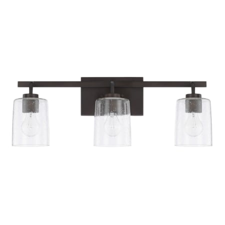 Capital Lighting Greyson 3 Light 25" Wide Bathroom Vanity Light Bronze