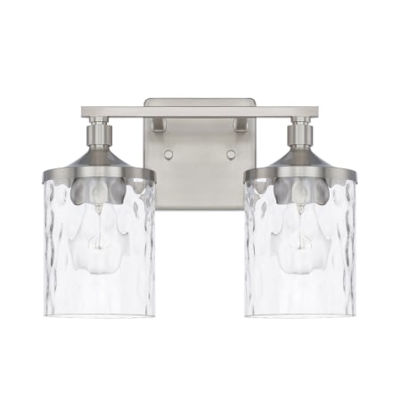 Capital Lighting Colton 2 Light 13" Wide Bathroom Vanity Light Brushed Nickel